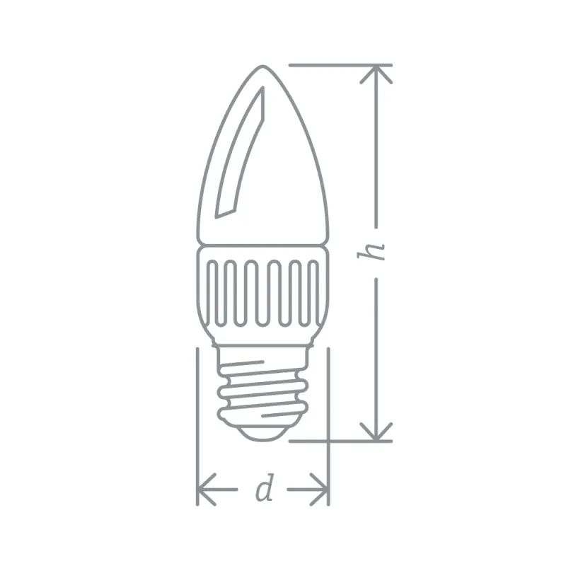 Лампа светодиодная LED 7Вт Е14 230В 6500К NLL-C37-7-230-6.5K-E14-FR свеча матовая | 61240 | Navigato