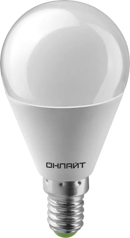 Лампа светодиодная OLL-G45-10-230-6.5K-E14 | 61967 | ОНЛАЙТ