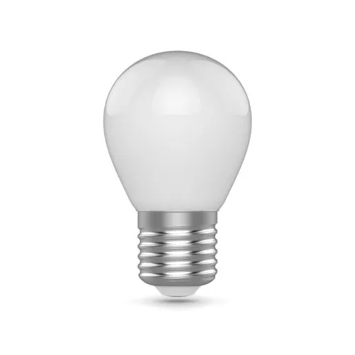 Лампа светодиодная филаментная Basic 4.5Вт P45 шар матовая 2700К тепл. бел. E27 380лм GAUSS 1055215