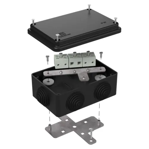 Коробка огнестойкая для о/п 40-0300-FR1.5-8 Е15-Е120 RAL9005 100х100х50 (14 шт/кор)