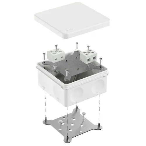 Коробка огнестойкая для о/п двухкомпонентная 60-0300-FR10.0-4 Е15-Е120 RAL9003 100х100х50 (14 шт/уп)