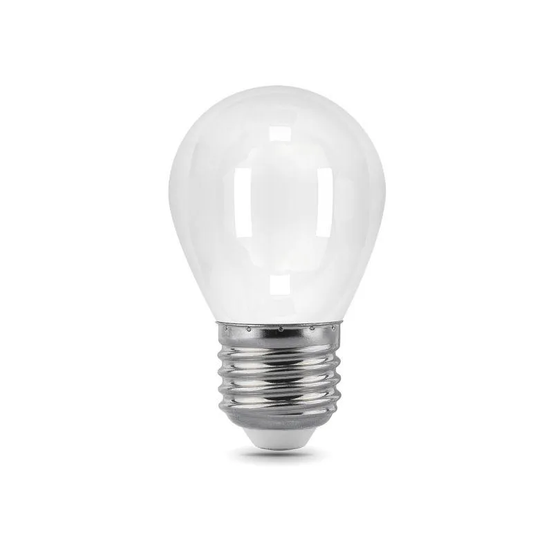 Лампа светодиодная филаментная Black Filament 9Вт P45 шар матовая 4100К нейтр. бел. E27 610лм диммир