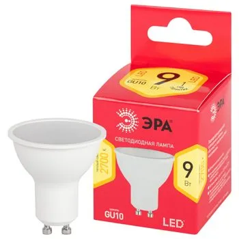 Лампа светодиодная RED LINE LED MR16-9W-827-GU10 R GU10 R 9Вт софит теплый белый свет | Б0050691 | Э