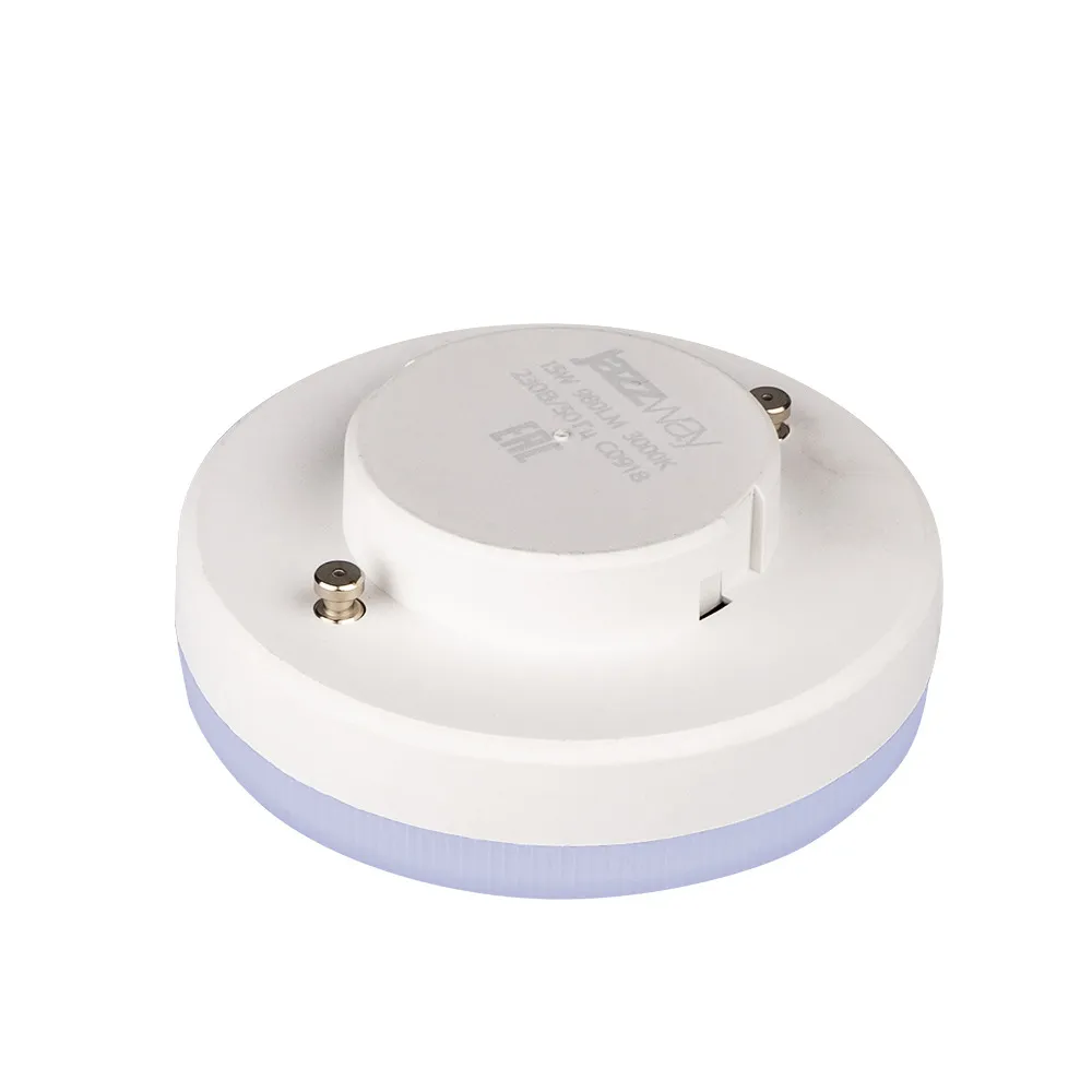 Лампа светодиодная LED 15Вт GX53 220В 5000К PLED-GX53 таблетка (плоский цилиндр) | 2855466 | Jazzway