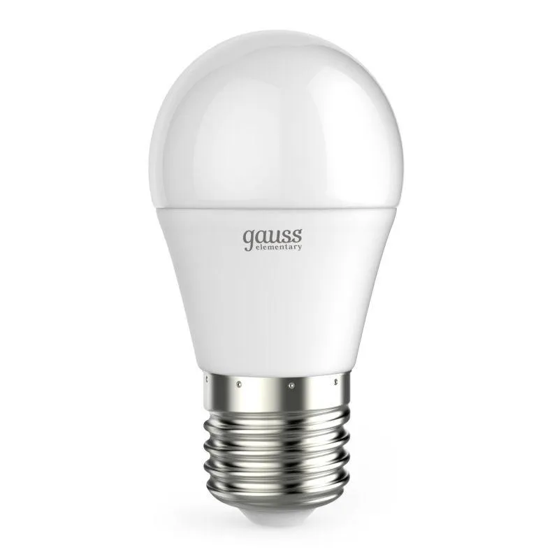 Лампа светодиодная Elementary 12Вт P45 шар 3000К тепл. бел. E27 880лм GAUSS 53212