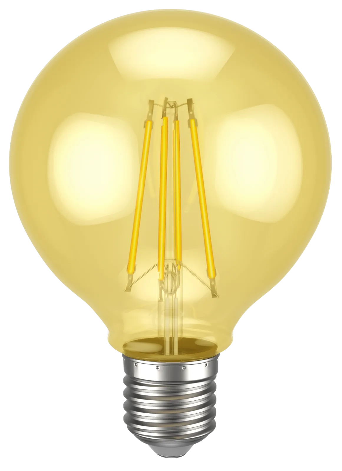 Лампа светодиодная LED G95 шар золото 6Вт 230В 2700К E27 серия 360° | LLF-G95-6-230-30-E27-CLG | IEK