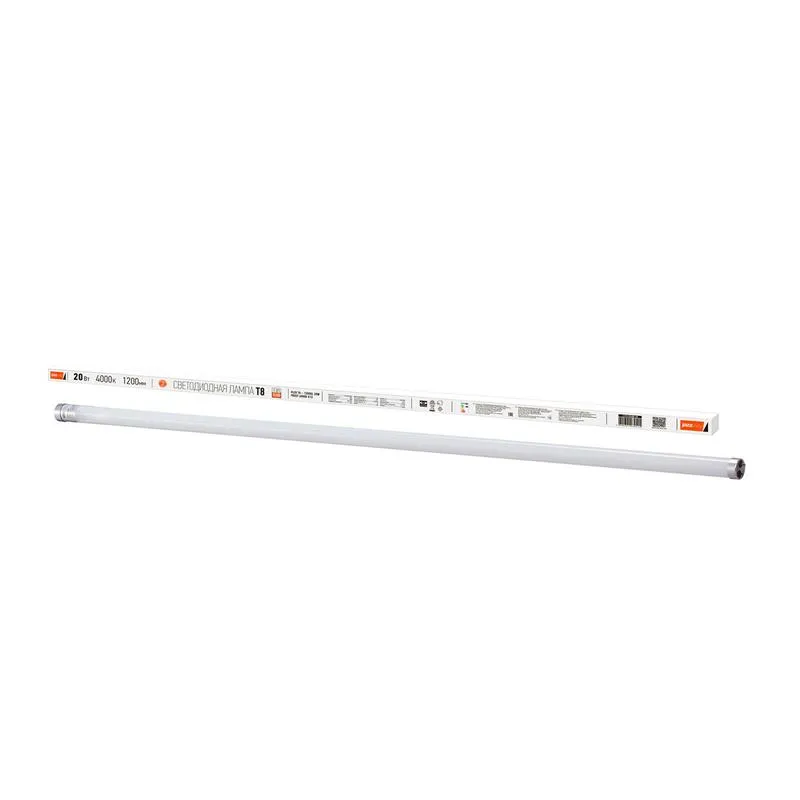 Лампа светодиодная LED 20Вт G13 220В 6500К PLED T8-1200GL FROST трубчатая | 1025340 | Jazzway
