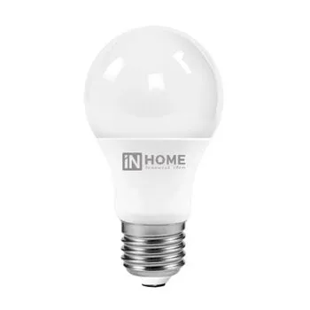 Лампа светодиодная LED-A60-VC 10Вт грушевидная 6500К холод. бел. E27 950лм 230В IN HOME 469061202022