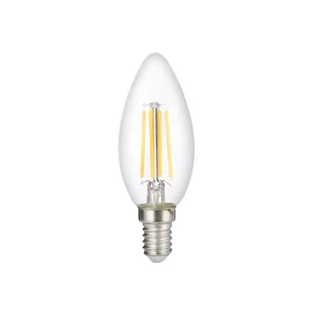 Лампа светодиодная филаментная PLED OMNI 8Вт C35 3000К тепл. бел. E27 230В/50Гц CL JazzWay 5020726