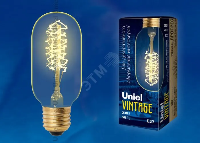 Лампа накаливания IL-V-L45A-40/GOLDEN/E27 Uniel UL-00000486