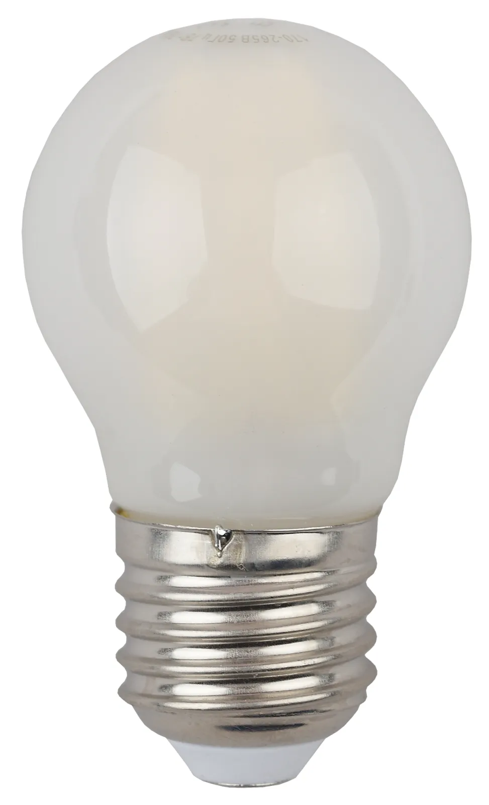 Лампа светодиодная F-LED P45-7W-840-E27 frost (филамент, шар мат., 7Вт, нейтр, E27) | Б0027959 | ЭРА