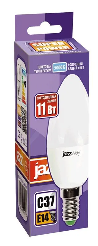Лампа светодиодная PLED- SP C37 11w E14 5000K 230/50 | .5019218 | Jazzway