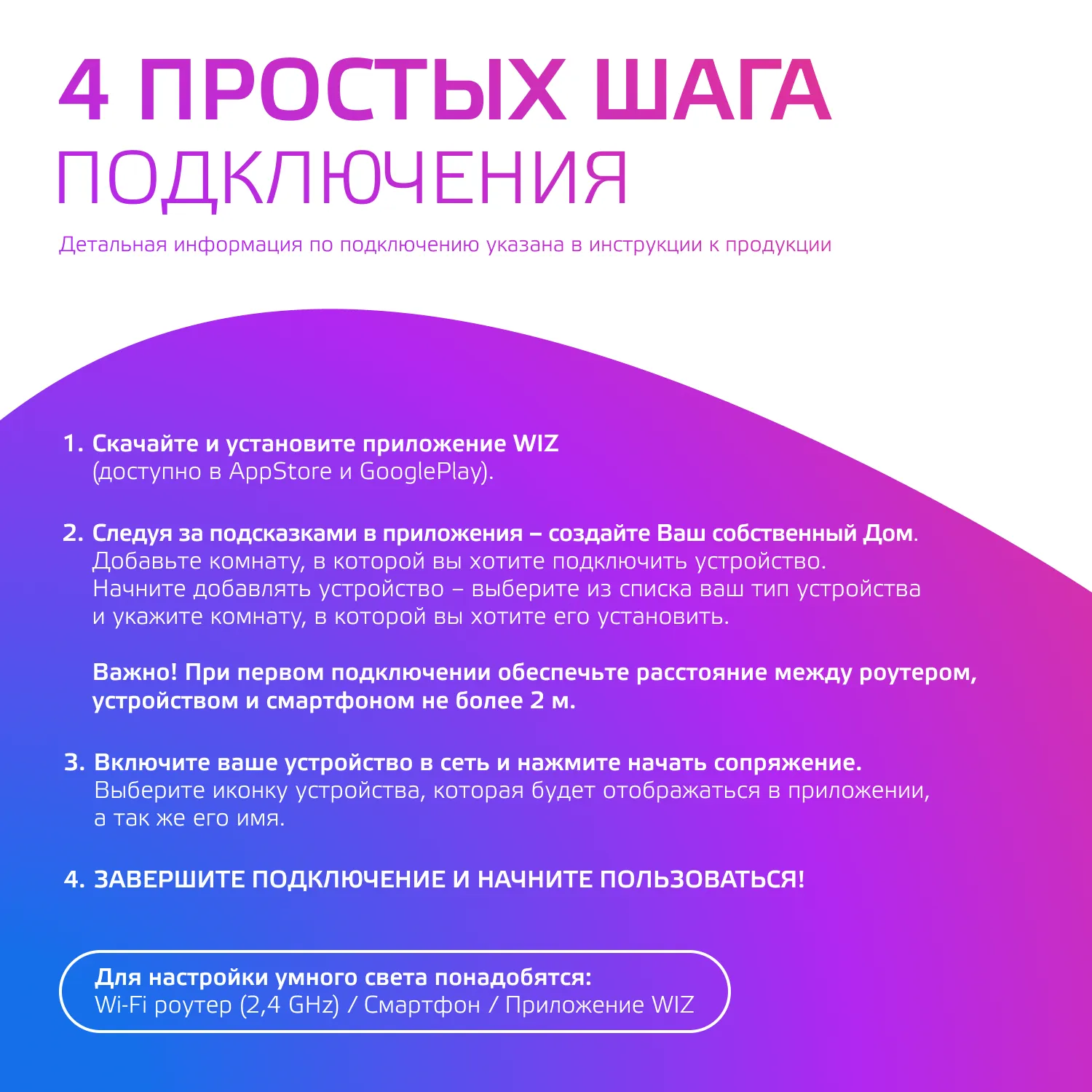 Лампа светодиодная умная SMD LED 8.5 Вт 806 лм RGBW E27 AC 220В IP20 изменение цветовой температуры 