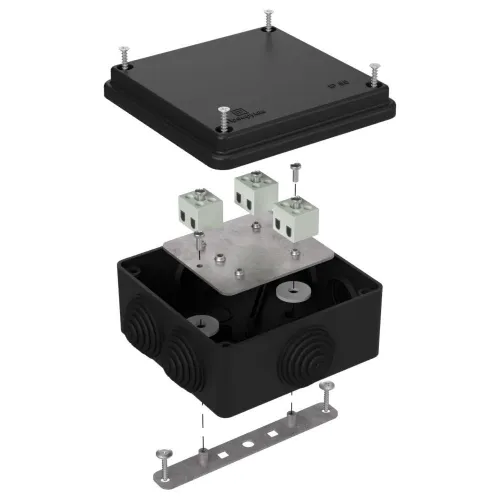 Коробка огнестойкая для о/п 40-0300-FR2.5-6 Е15-Е120 RAL9005 100х100х50 (14 шт/кор)