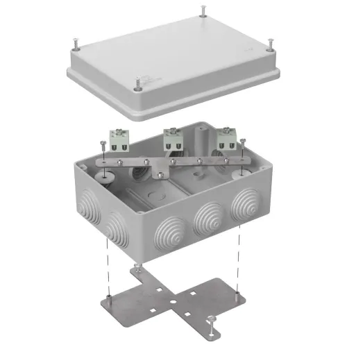 Коробка огнестойкая для о/п 40-0310-FR1.5-6 Е15-Е120 RAL7035 150х110х70 (6 шт/кор)
