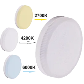 Лампа светодиодная GX53 LED10 W 2700/4200/6500 матовая Ecola с изменяемой цв.темпер.T5CT10ELC