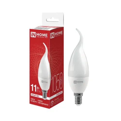 Лампа светодиодная LED-СВЕЧА НА ВЕТРУ-VC 11Вт свеча на ветру 4000К нейтр. бел. E14 1050лм 230В IN HO