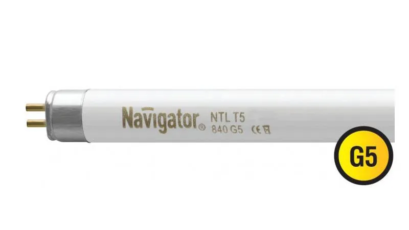 Лампа линейная люминесцентная ЛЛ 21Вт Т5 G5 840 NTL-T5-21-840-G5 | 94109 | Navigator