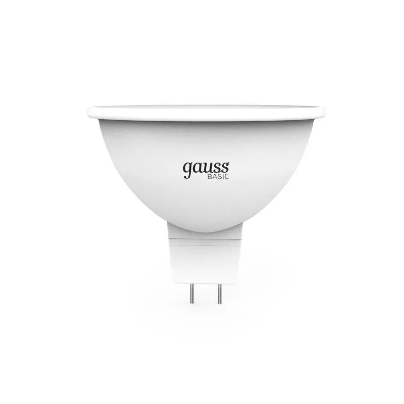 Лампа светодиодная Basic 5.5Вт MR16 3000К GU5.3 490лм (уп.3шт) GAUSS 10135162T