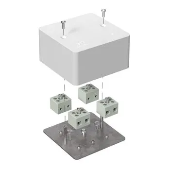 Коробка огнестойкая для кабель-канала 40-0460-FR6.0-8 Е15-Е60 85х85х45 RAL9003 Промрукав 40-0460-FR6