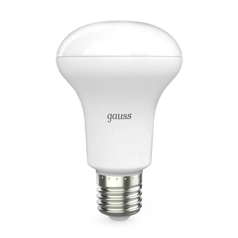 Лампа светодиодная Black 9Вт R63 рефлектор 3000К тепл. бел. E27 660лм GAUSS 106002109