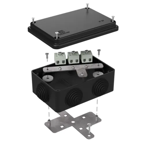 Коробка огнестойкая для о/п 40-0340-FR2.5-6 Е15-Е120 RAL9005 120х80х50 (20 шт/кор)