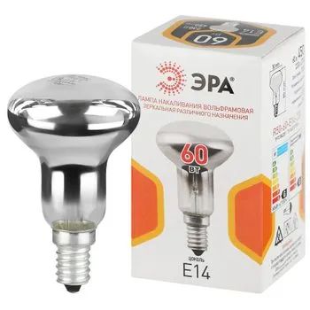 Лампа накаливания R50 60Вт рефлектор E14/E14 230В ЭРА Б0066507