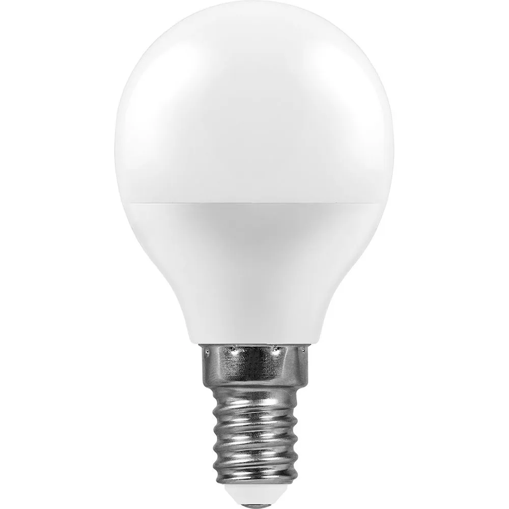 Лампа светодиодная LB-550 9Вт G45 шар 6400К E14 230В FERON 25803