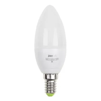 Лампа светодиодная LED 5Вт E14 220В 4000К PLED- ECO-C37 свеча | 1036865A | Jazzway