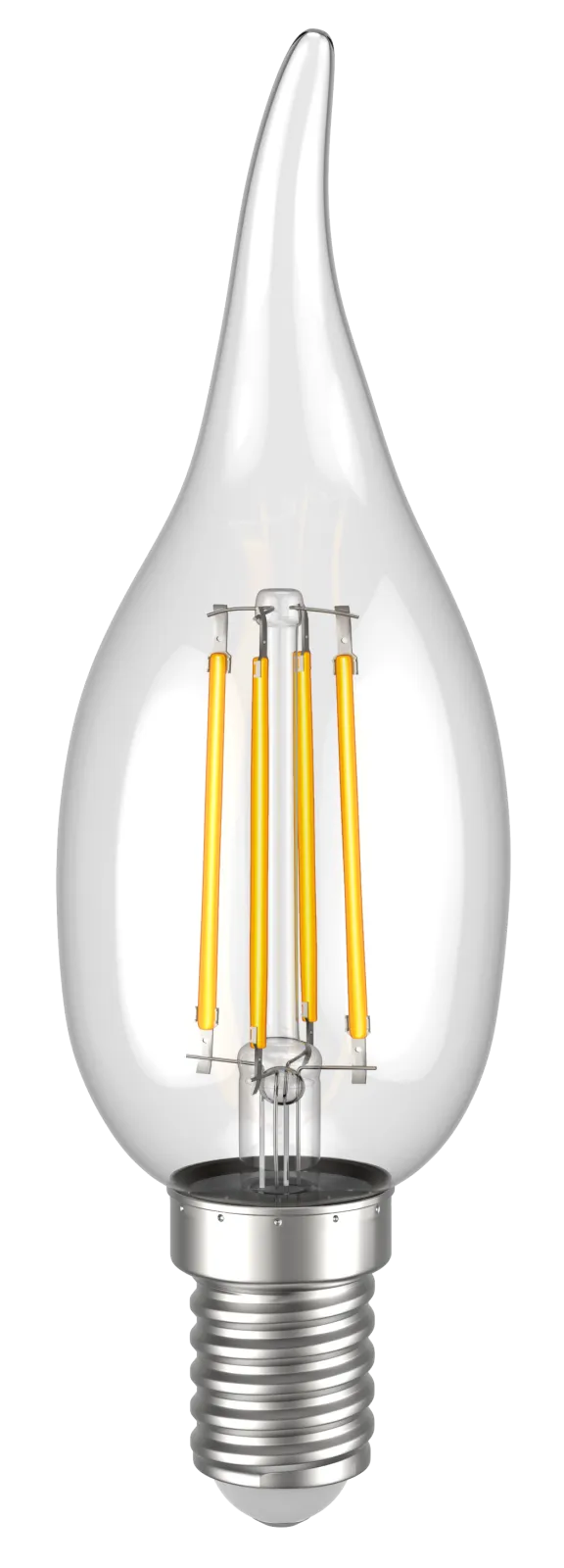 Лампа светодиодная LED CВ35 св.н/ветру 7Вт 230В 4000К E14 серия 360° | LLF-CB35-7-230-40-E14-CL | IE