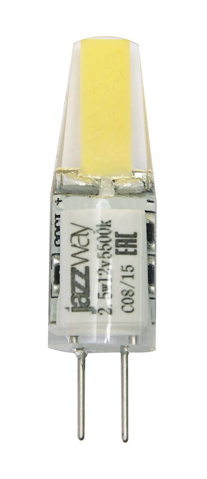 Лампа светодиодная LED 2,5Вт G4 12В 3000К PLED-G4 COB (LED driver!) капсульная | 2855749 | Jazzway