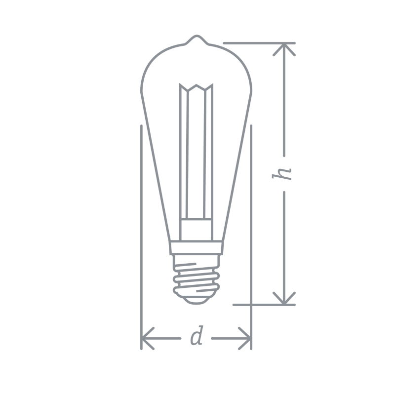Лампа светодиодная NLL LED NLL-SC17-ST64-4-230-1.8K-E27-PMMA | 14232 | Navigator