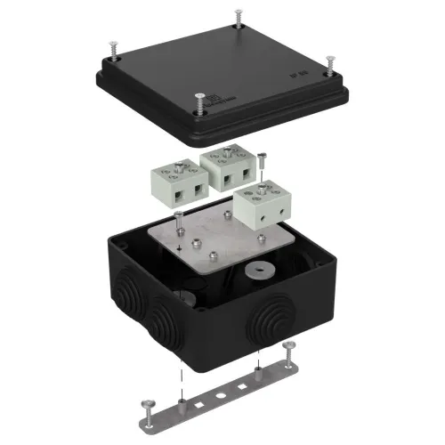 Коробка огнестойкая для о/п 40-0300-FR6.0-6 Е15-Е120 RAL9005 100х100х50 (14 шт/кор)