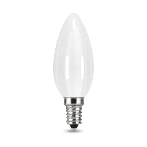 Лампа светодиодная филаментная Black Filament 5Вт свеча матовая 4100К нейтр. бел. E14 450лм GAUSS 10