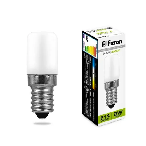 Лампа светодиодная LB-10 2Вт 4000К E14 230В для холодильника FERON 25897