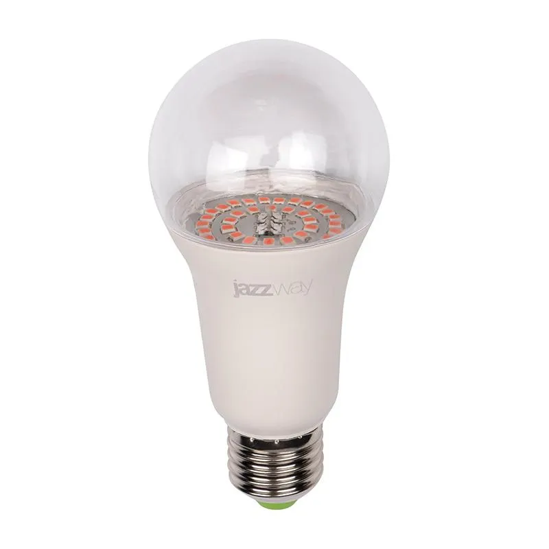 Лампа светодиодная 15 Вт E27 для растений PPG A60 Agro JAZZWAY .5049444