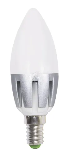 Лампа светодиодная LED 5.5вт Е14 C37 теплая (свеча) PLED