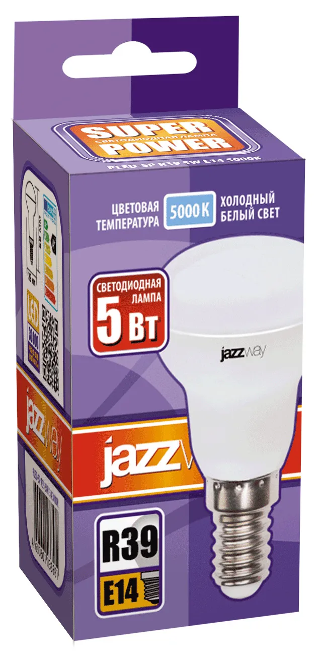 Лампа светодиодная 5 Вт E14 5000 K 400 Lm 120 град PLED Power JAZZWAY .1033598