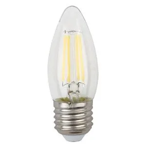 Лампа LED В35- 5w-827-Е27 ЭРА F-LED прозрачный премиум (575668)