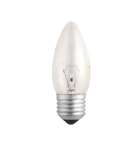 Лампа накаливания ЛОН  60Вт Е27 240В B35 clear | 3320331 | Jazzway