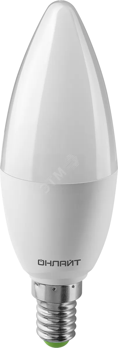Лампа светодиодная 61 957 OLL-C37-10-230-4K-E14-FR 10Вт ОНЛАЙТ 61957