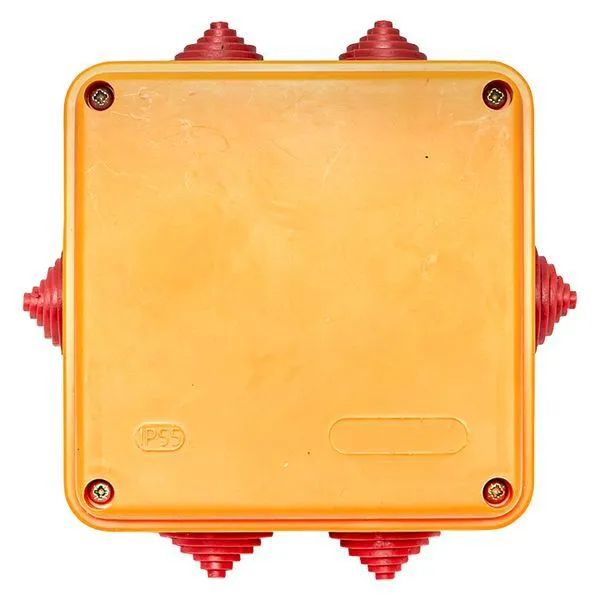 Коробка огнестойкая E90 100х100х50мм 6п с клеммником 1.5-2.5кв.мм IP55 EKF plc-kmrf-100-6-02