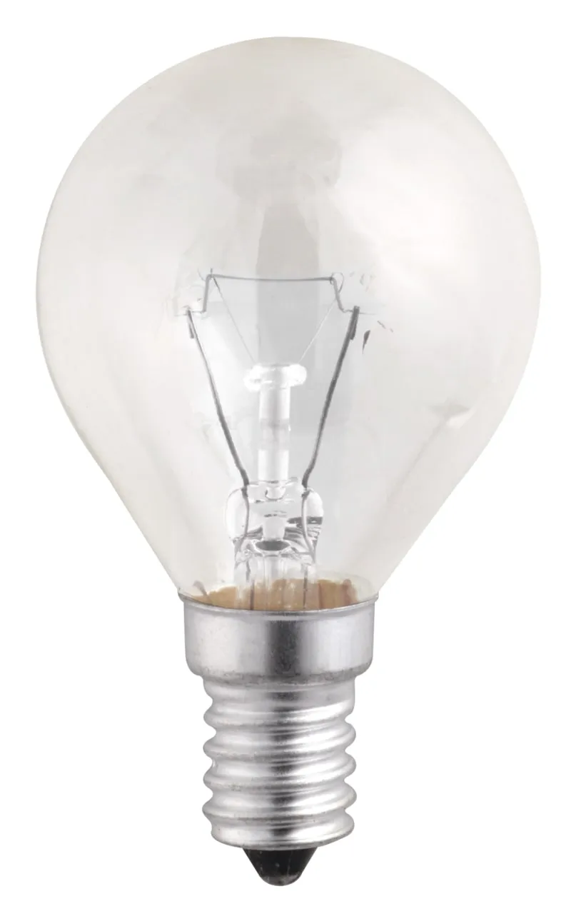 Лампа накаливания ЛОН 40Вт E14 240В P45 clear | 3320256 | Jazzway