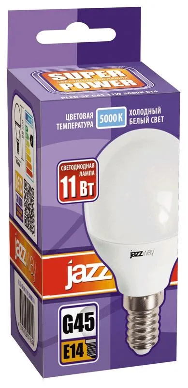 Лампа светодиодная 11 Вт E14 5000 K 980 Lm 200 град PLED Power JAZZWAY .5019300