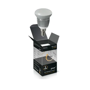 Лампа светодиодная 5 Вт E14 2700 K 450 Lm 120 град. Gauss Black Gauss EB106101105-D