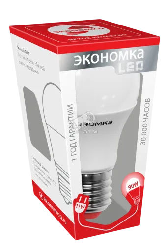 Лампа светодиодная LED 11Вт 220В Е27 D60х113 белый A60 850лм
