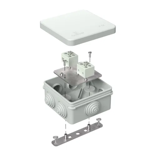 Коробка огнестойкая для о/п 40-0210-FR6.0-4 Е15-Е120 RAL7035 80х80х40 (44 шт/кор)