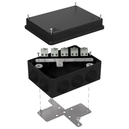Коробка огнестойкая для о/п 40-0310-FR2.5-10 Е15-Е120 RAL9005 150х110х70 (6 шт/кор)