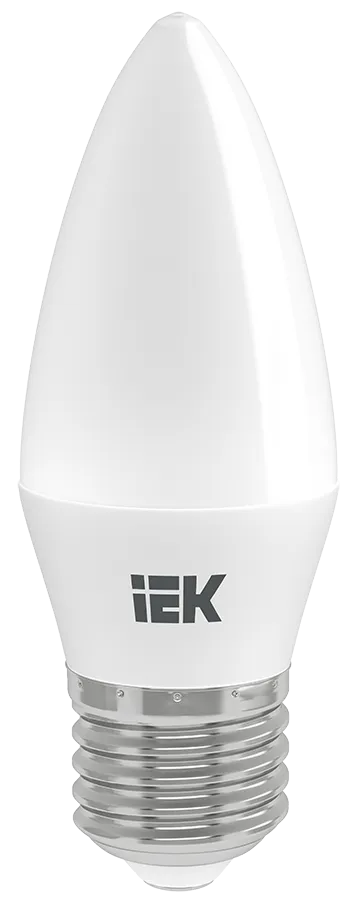 Лампа светодиодная ECO C35 9Вт свеча 3000К E27 230В IEK LLE-C35-9-230-30-E27