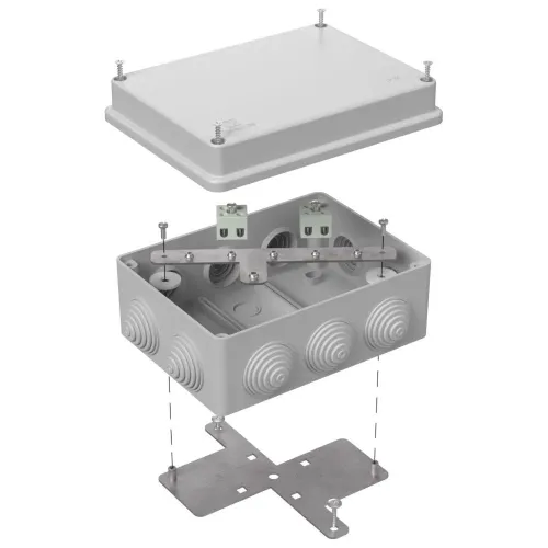 Коробка огнестойкая для о/п 40-0310-FR1.5-4 Е15-Е120 RAL7035 150х110х70 (6 шт/кор)